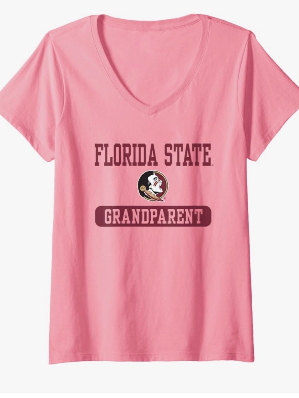 Grandparent Pink V-Neck Tee xxl